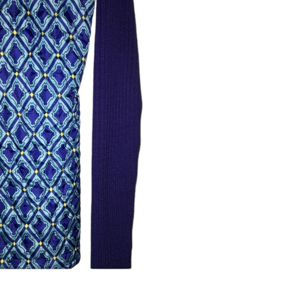 FOR CYNTHIA Quilted Sweater Jacket in Navy Size XL -- NWT -- GORGEOUS!!! - Picture 4 of 8